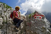 Al Rifugio Albani a scavalco della Valle Azzurra, salita in tutta la sua estensione il 23 giugno 2015 - FOTOGALLERY